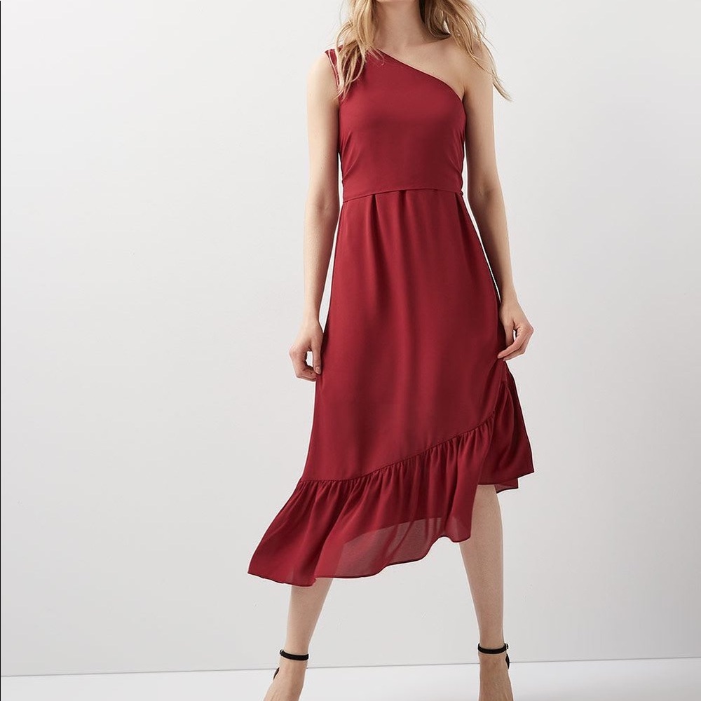 Rw&Co One Shoulder Maxi Dress